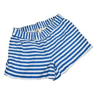 J. Crew Striped Pull-On Linen Boardwalk Shorts